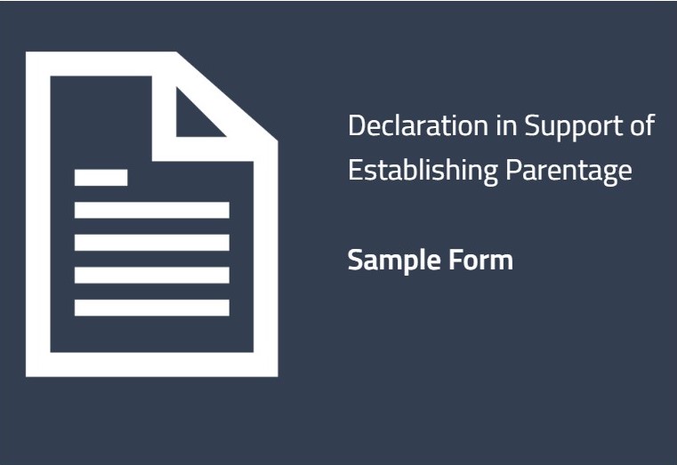Declaration Form with Instructions
